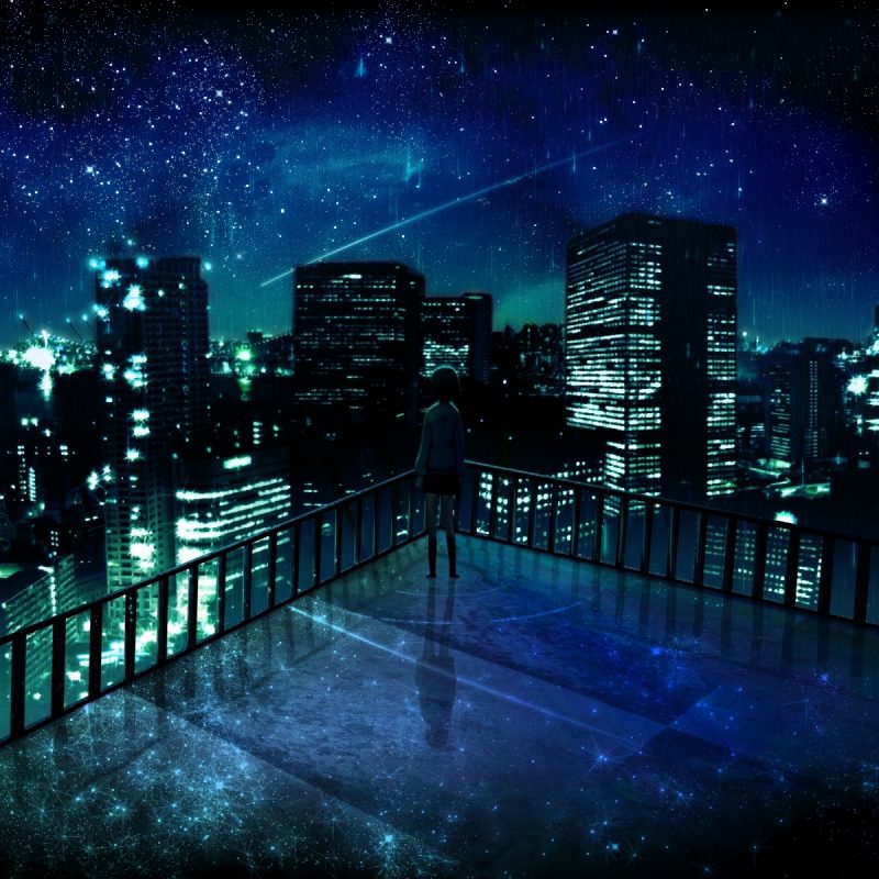 10 Top Anime City Street Background Night FULL HD 1080p For PC ...
