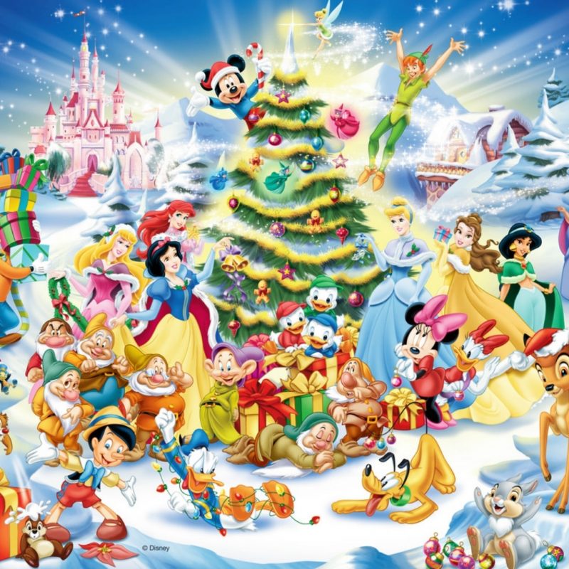 Disney Christmas Wallpapers Top Free Disney Christmas Backgrounds ...