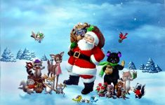 santa christmas background 3d wallpaper: desktop hd wallpaper