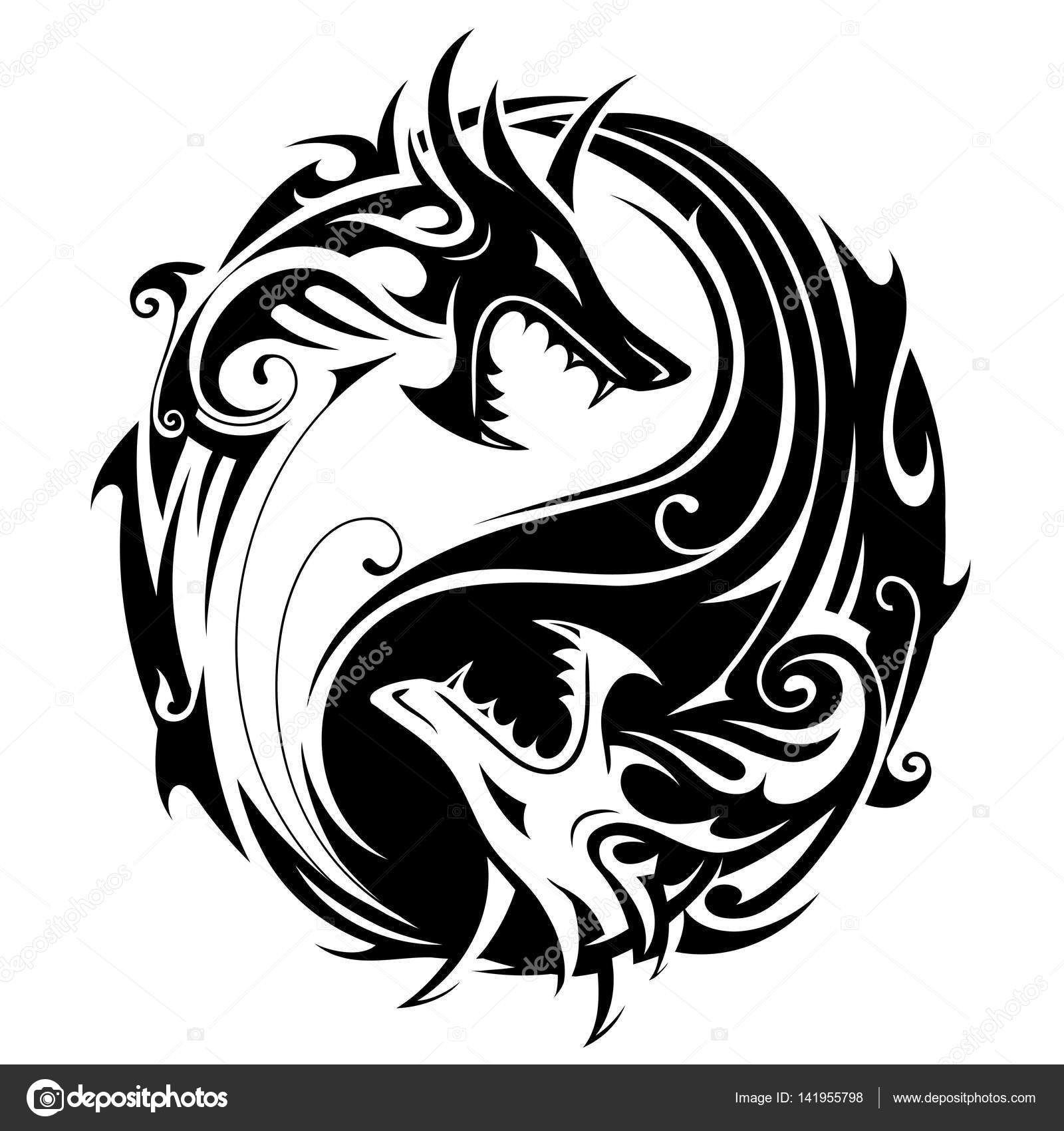 yin yang dragon